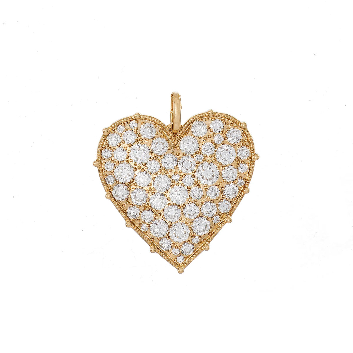 Confetti Heart Diamond Pendant