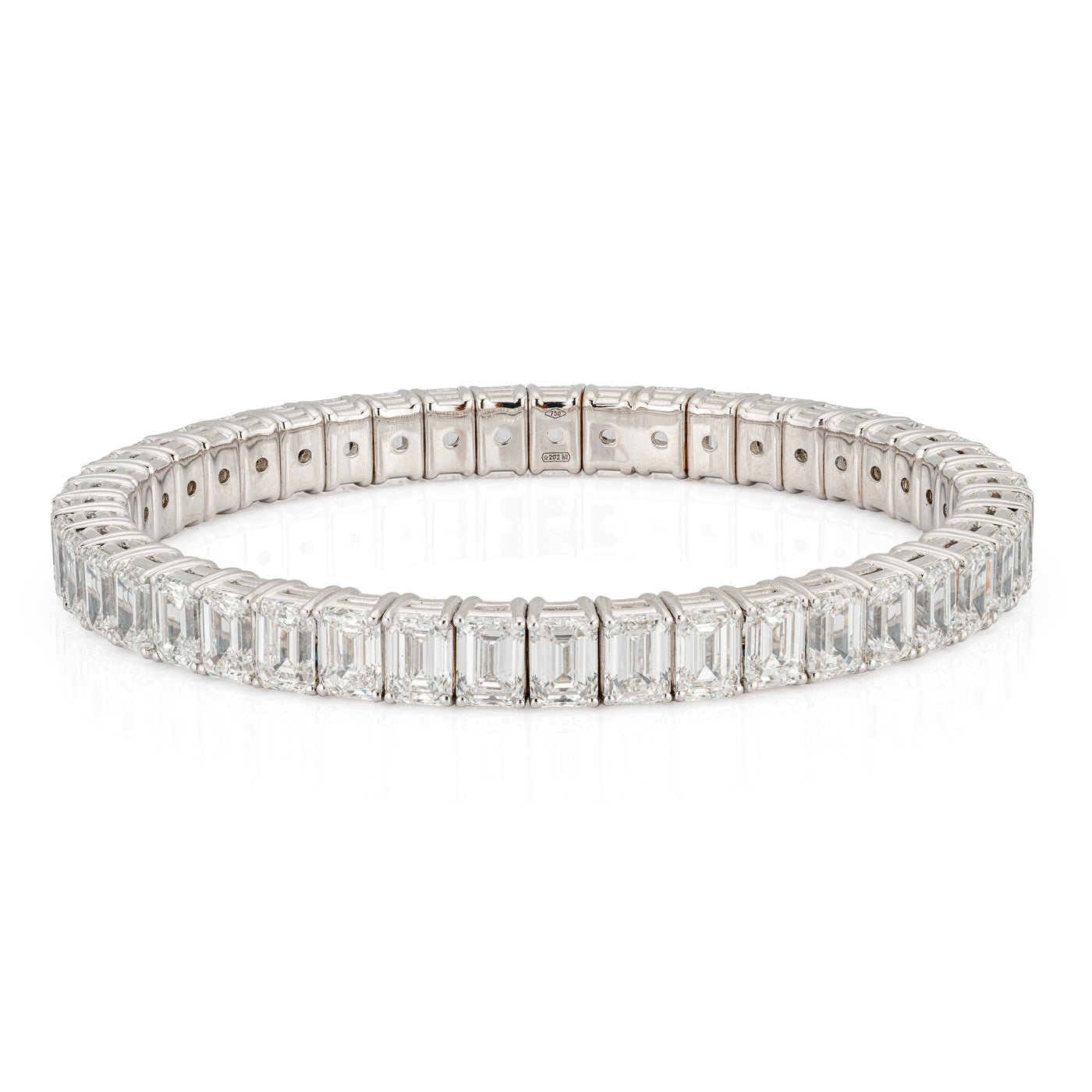 Emerald Cut Diamond Stretch Bracelet | 22.63tw