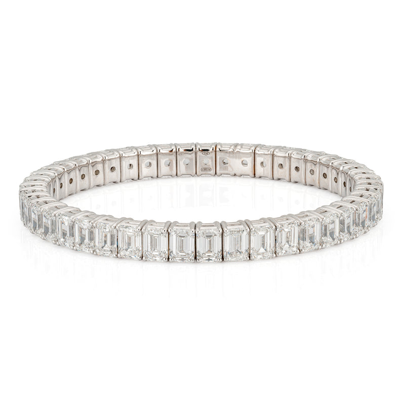 Emerald Cut Diamond Stretch Bracelet | 22.63tw