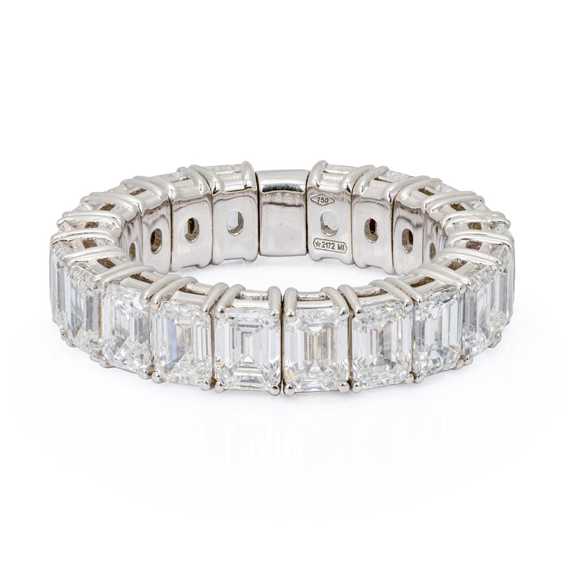 Emerald Cut Diamond Stretch Eternity Band | 6.00tw