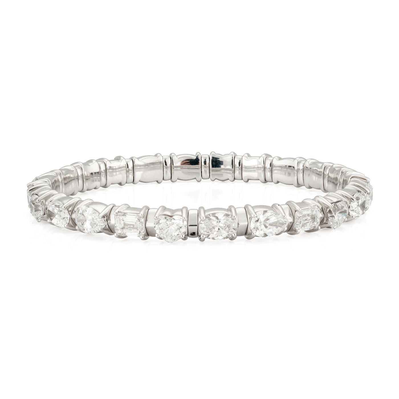 Mixed Shape Diamond Stretch Bracelet | 12.00tw