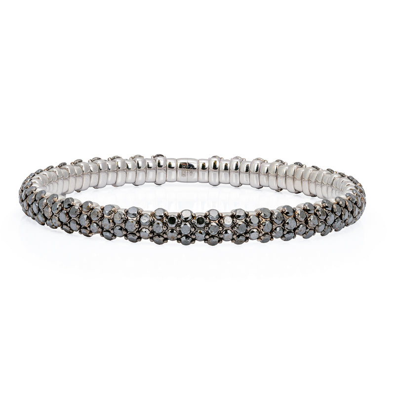 Black Diamond Stretch Bracelet | 9.72tw