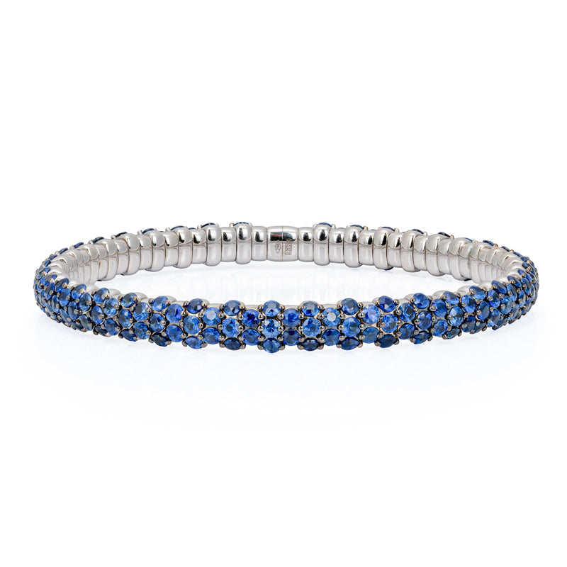 Blue Sapphire Stretch Bracelet | 10.54tw