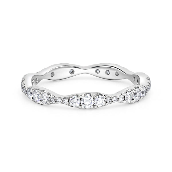 Diamond Scalloped Eternity Band | .55tw
