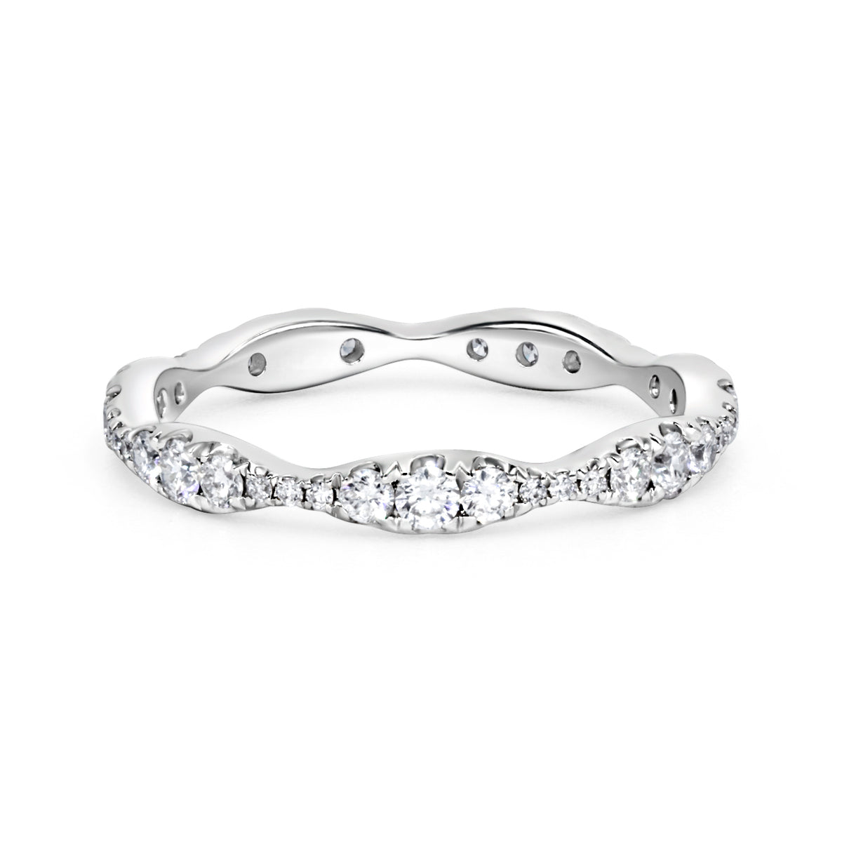 Diamond Scalloped Eternity Band | .55tw