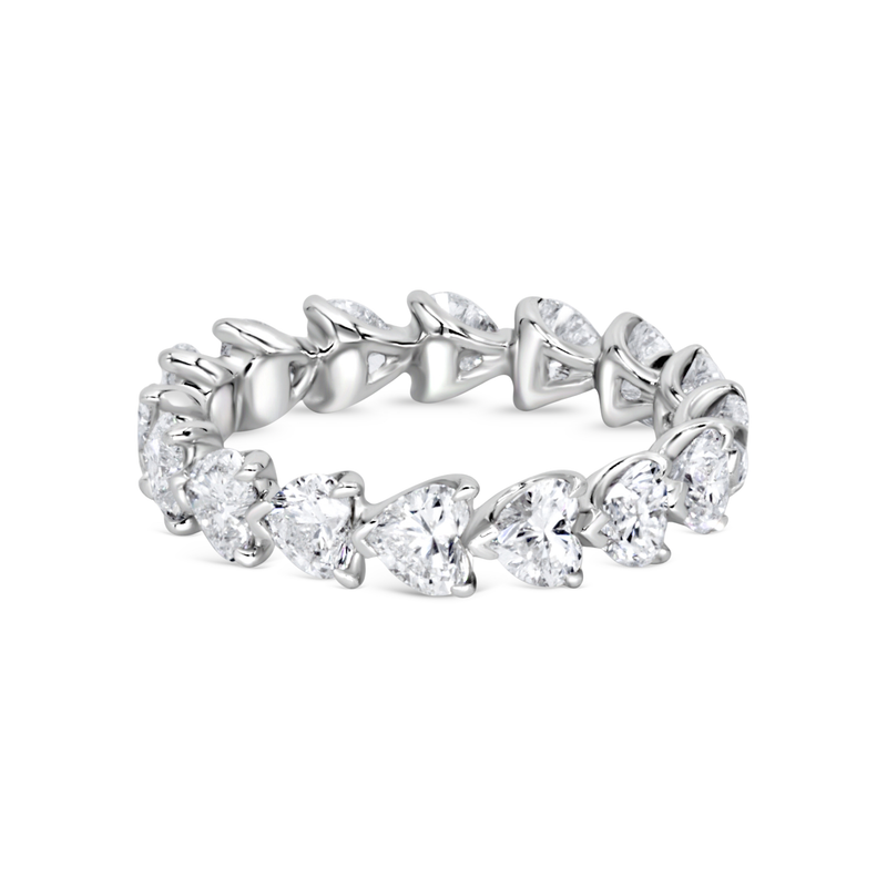 Heart Shape Diamond Eternity Band | 3.05tw