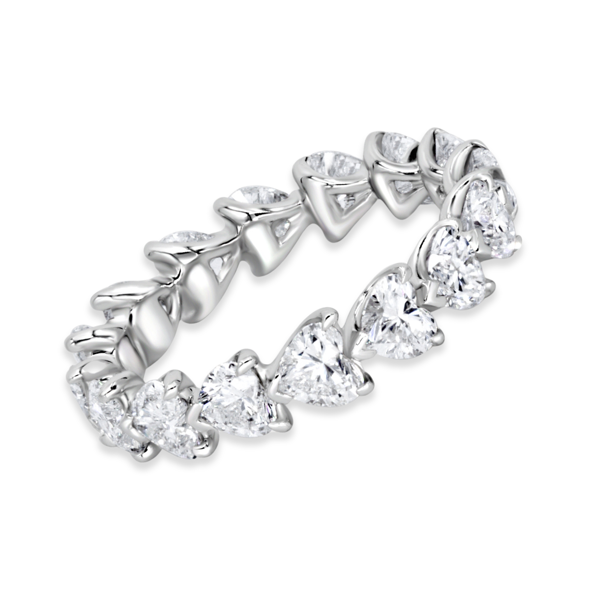 Heart Shape Diamond Eternity Band | 3.05tw