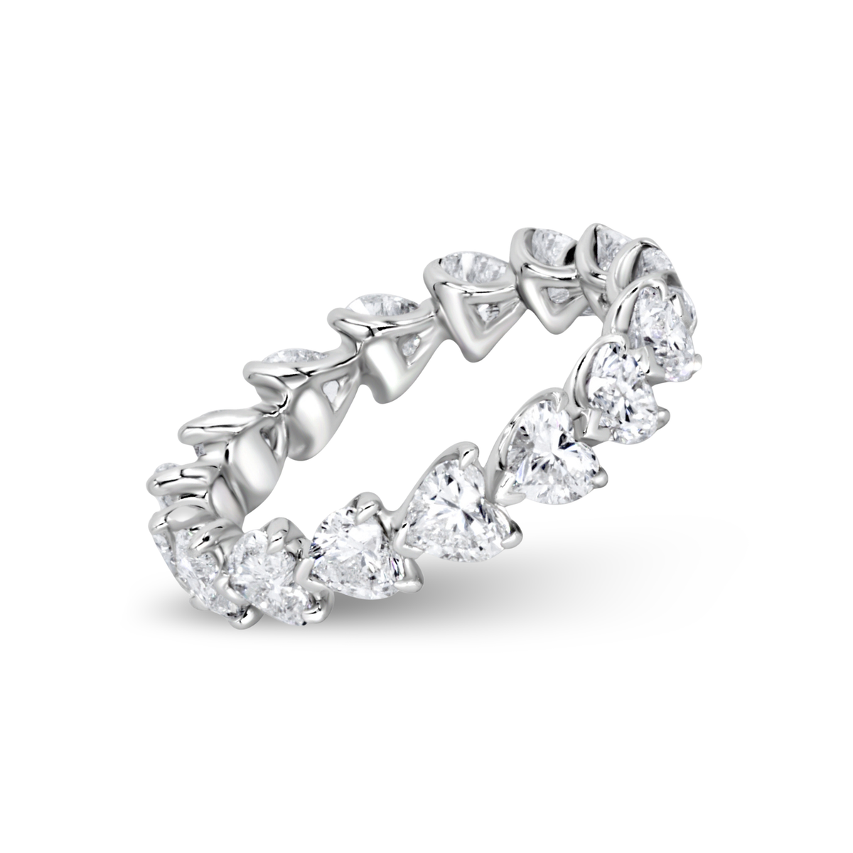 Heart Shape Diamond Eternity Band | 3.05tw