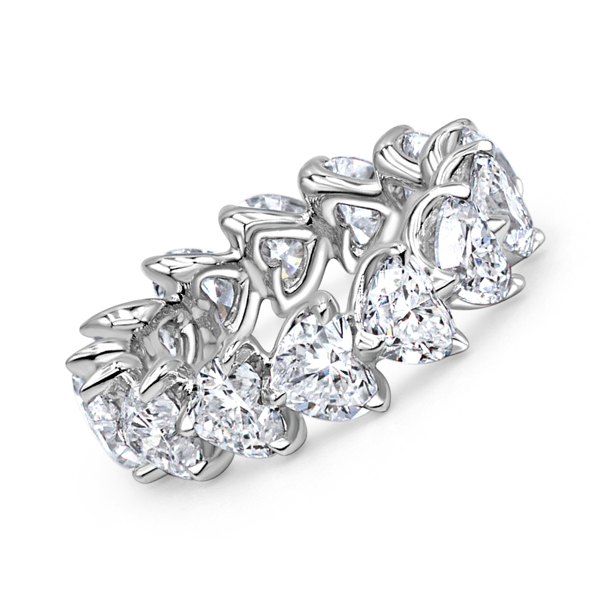 Hear Shape Diamond Eternity Band | 7.03tw
