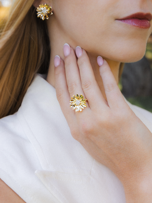 Margherita Diamond Flower Ring