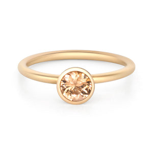 Bezel Set Imperial Topaz Ring