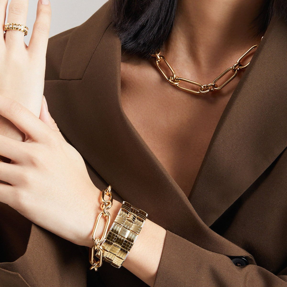 Oval & Round Link Bracelet