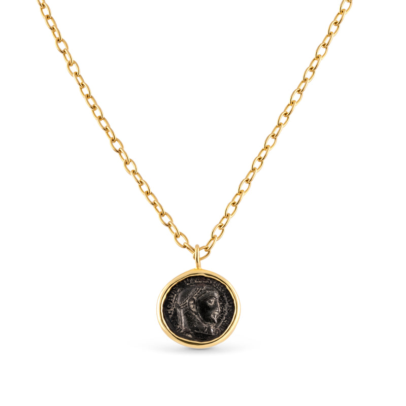 Ancient Roman Bronze Coin Pendant