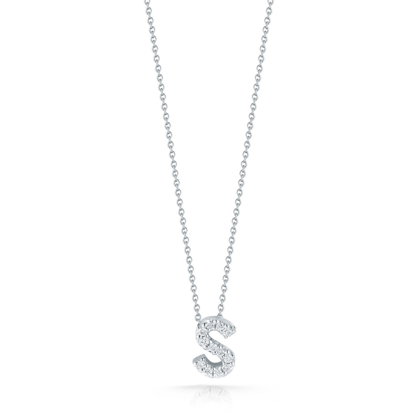 Diamond Love Letter "S” Necklace