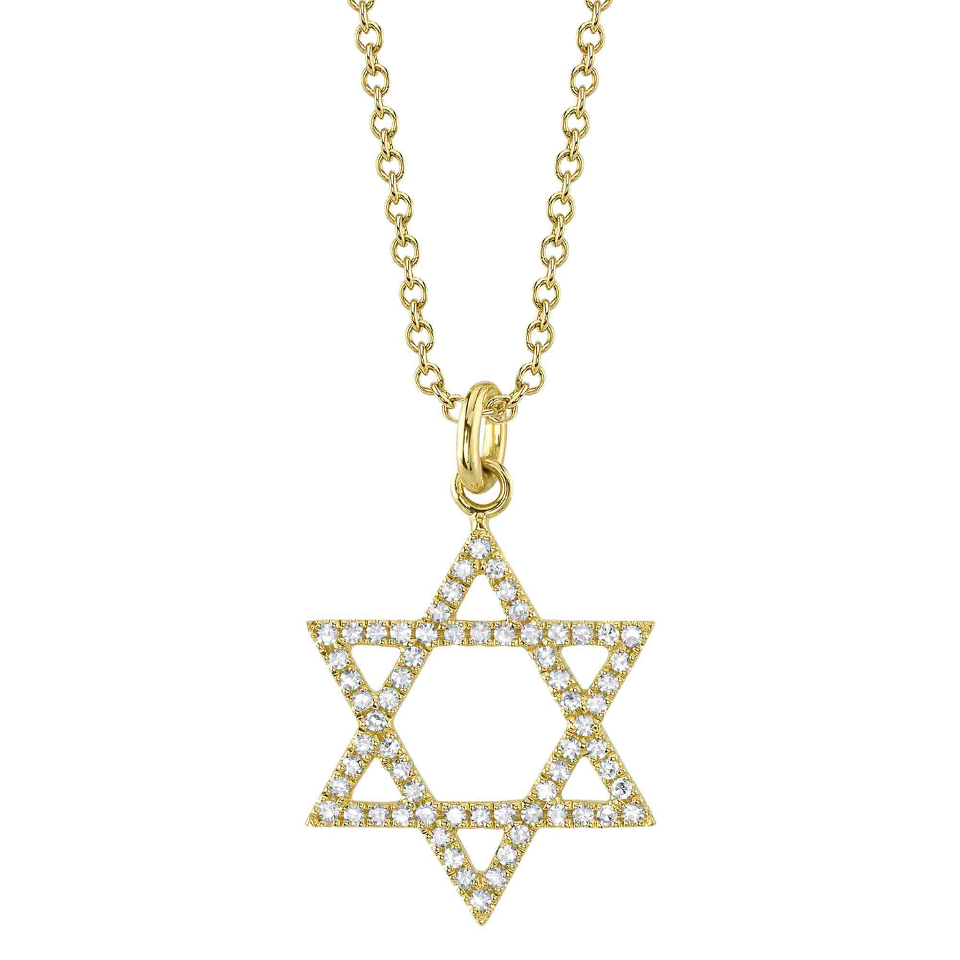 Diamond Star of David Pendant | .15tw