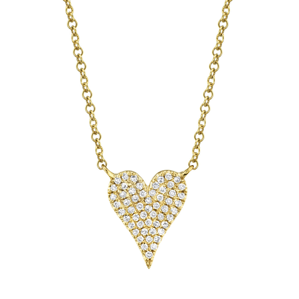 Pavé Diamond Heart Pendant | .11tw