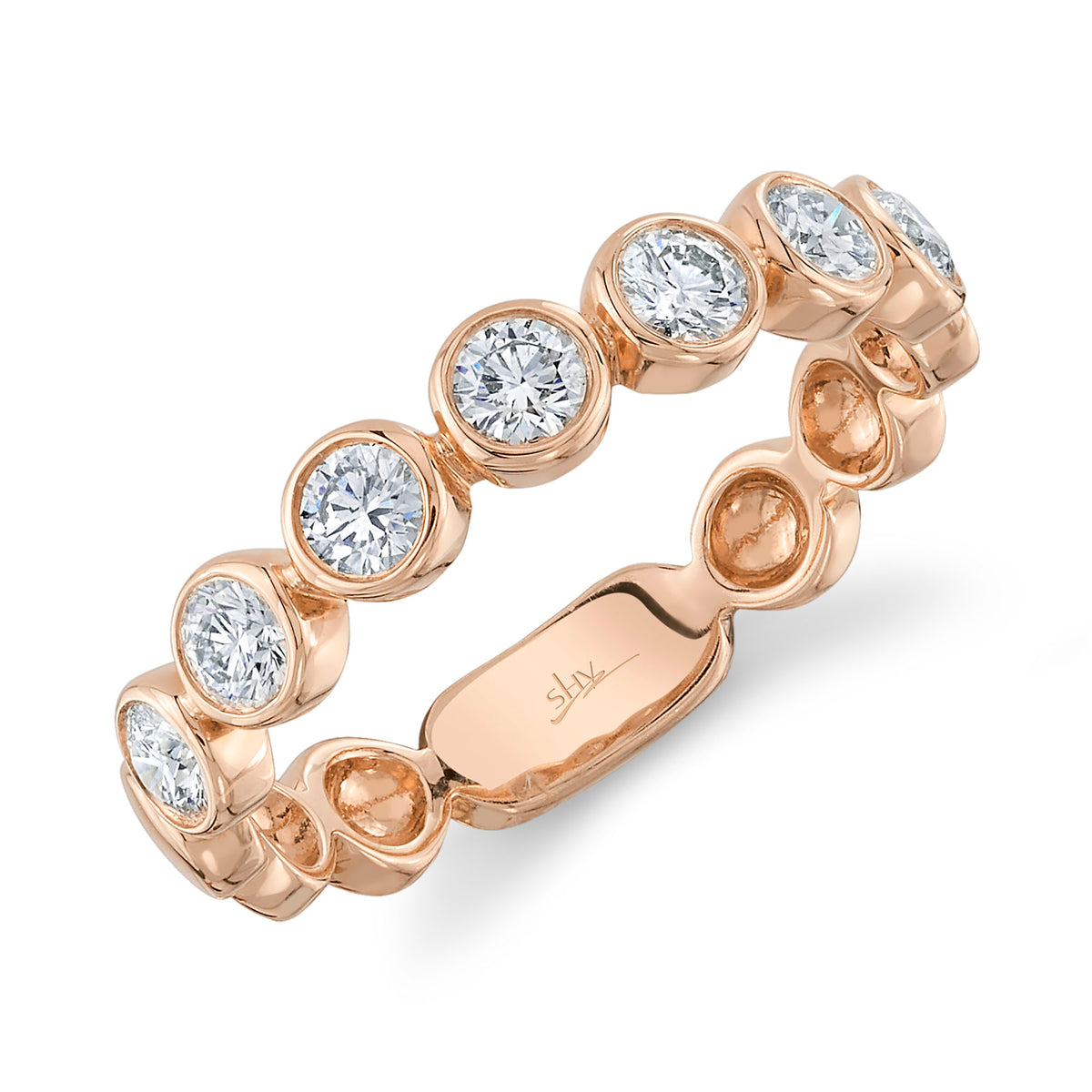 Bezel Set Round Diamond Band | .60tw