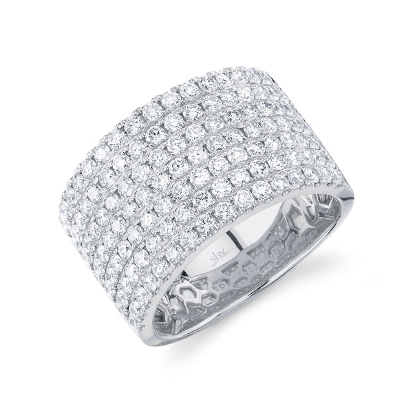 Wide Diamond Pavé Band
