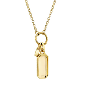 Diamond Dog Tag Pendant