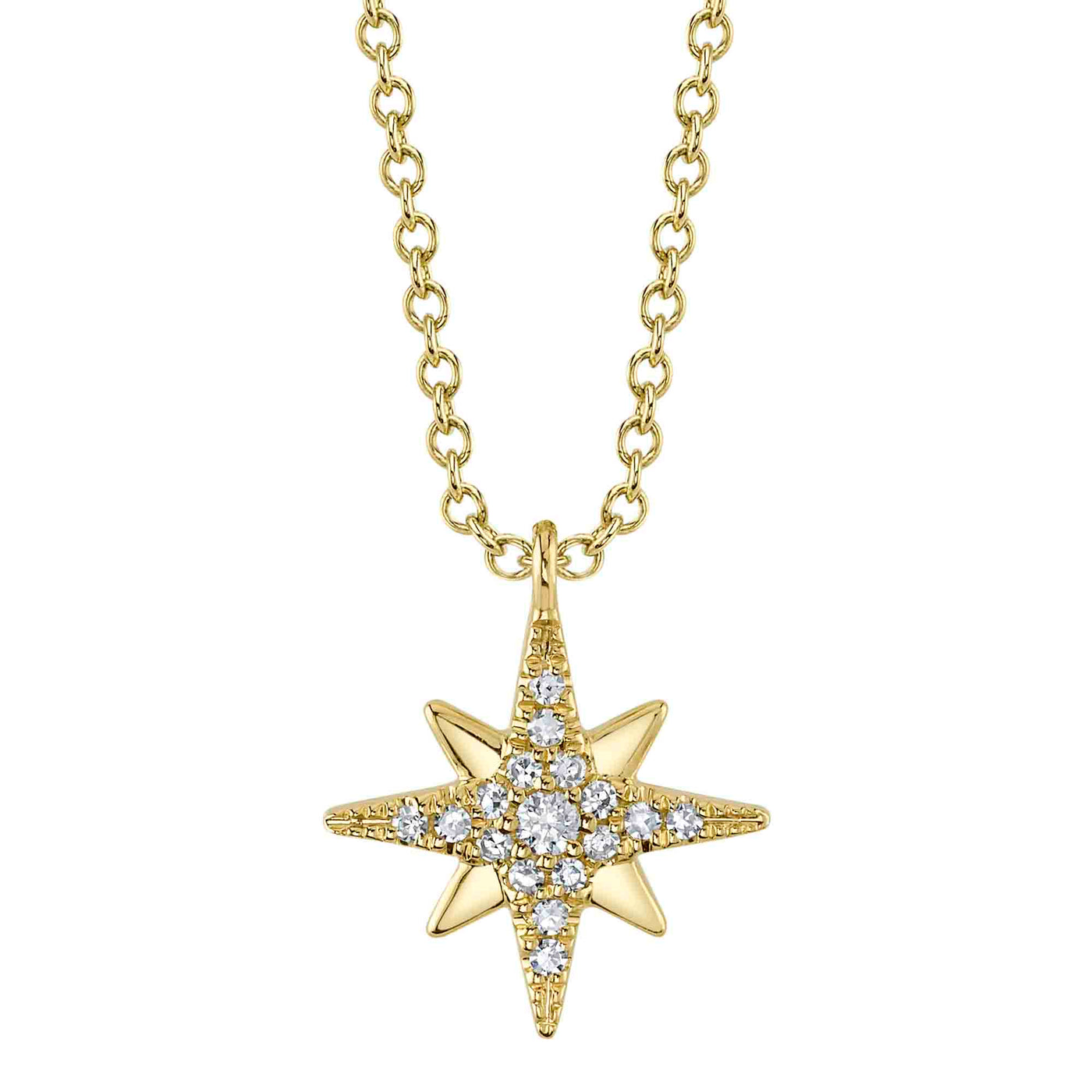 Diamond North Star Pendant | .06tw