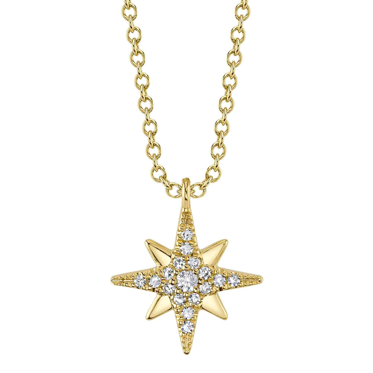 Diamond North Star Pendant | .06tw