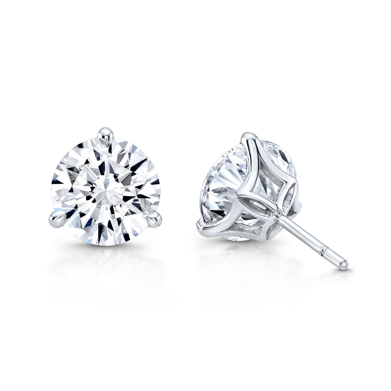 Round Brilliant Diamond Stud Earrings | 8.06tw