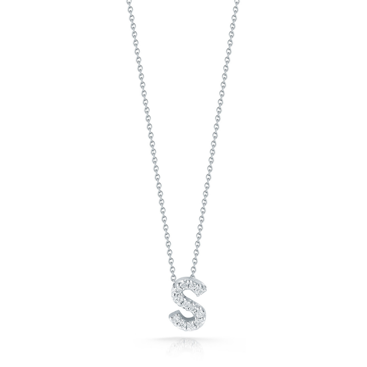 Diamond Love Letter "S” Necklace