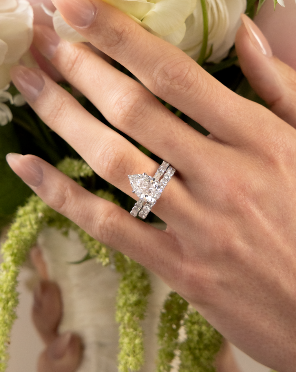 Pear Shape & Mixed Diamond Ring | 3.70tw