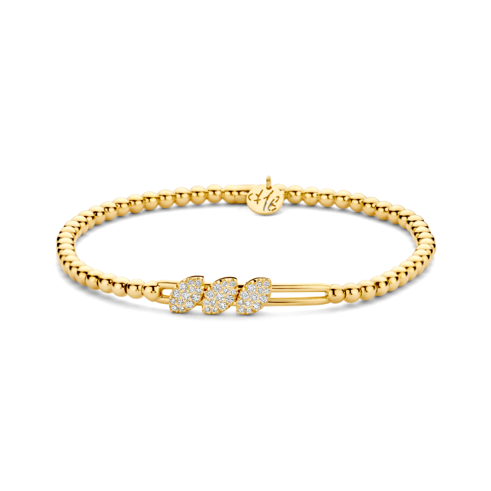 Three Marquise Diamond Station Stretch Bracelet | .25tw