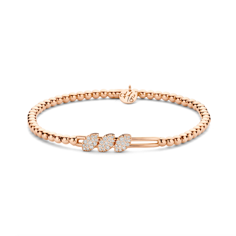 Three Marquise Diamond Station Stretch Bracelet | .25tw