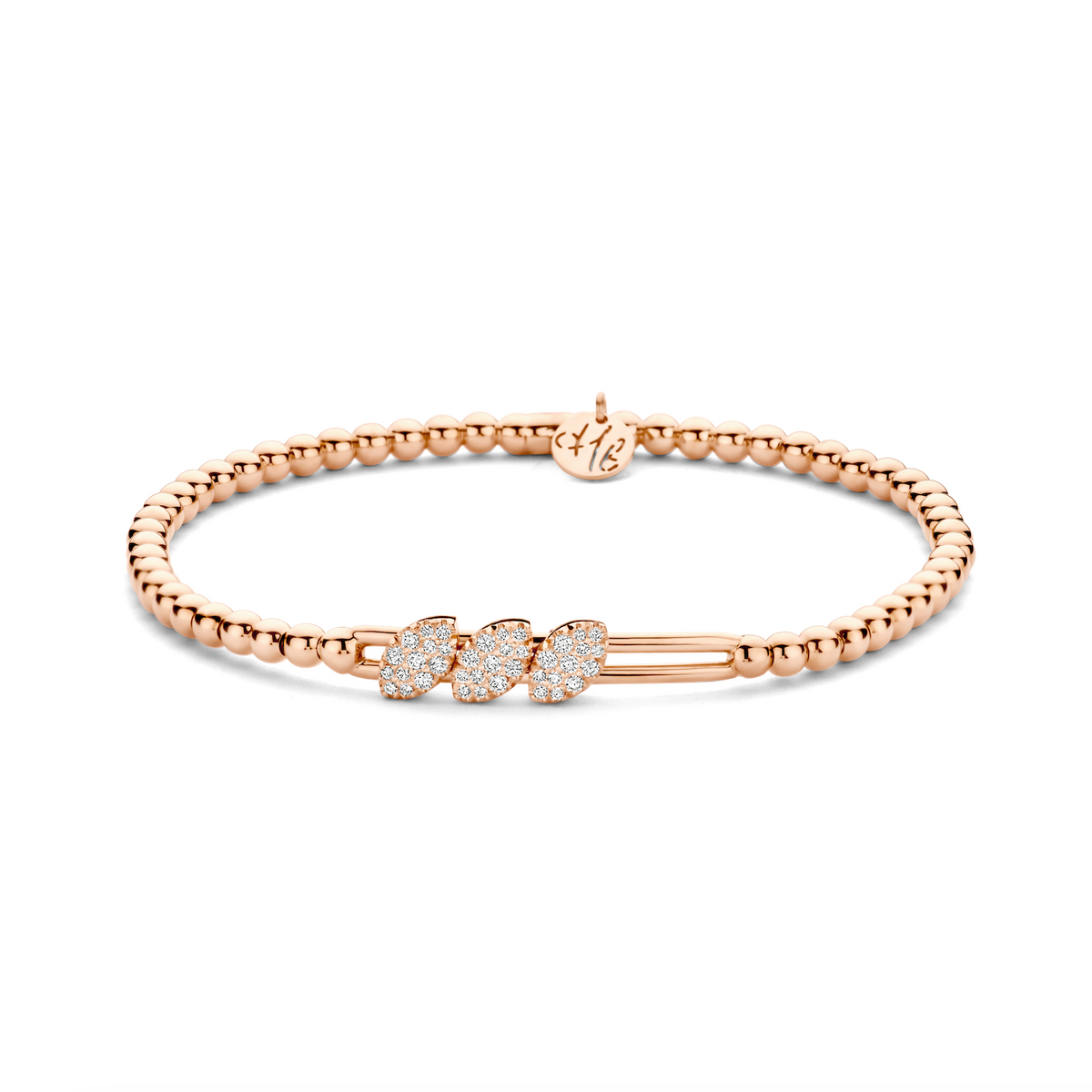 Three Marquise Diamond Station Stretch Bracelet | .25tw