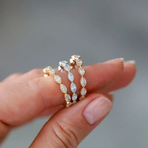 East West Bezel Set Marquise Diamond Band | 1.09tw