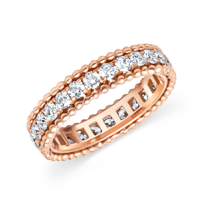 Beaded Edge Diamond Eternity Band | 1.32tw