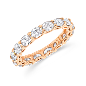 East West Oval Cut Diamond Eternity Band | 2.37tw