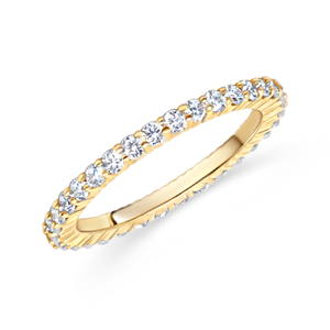 Yellow Gold Diamond Eternity Band | 1.08tw