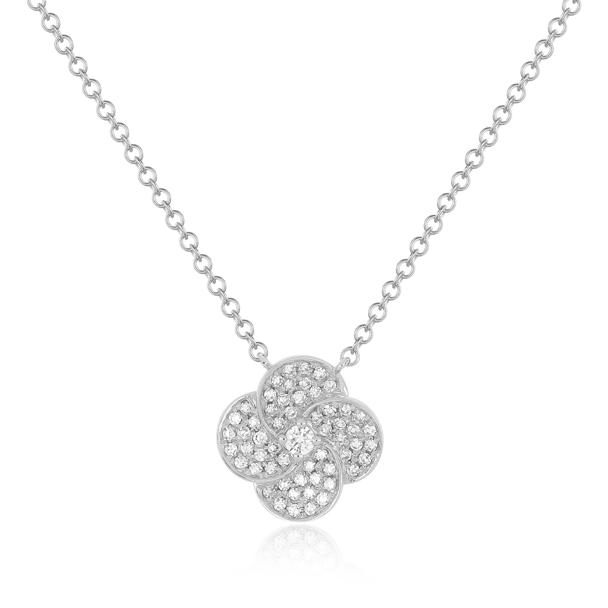 Jumbo Diamond Petal Necklace