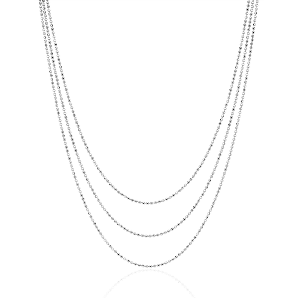 Three Strand Ball Chain Necklace