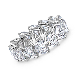 Heart Shape Diamond Eternity Band | 7.03tw