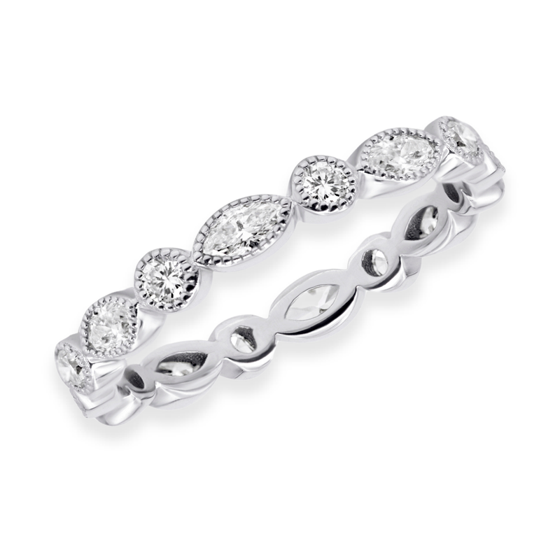 Milgrain Set Diamond Eternity Band | 1.22tw