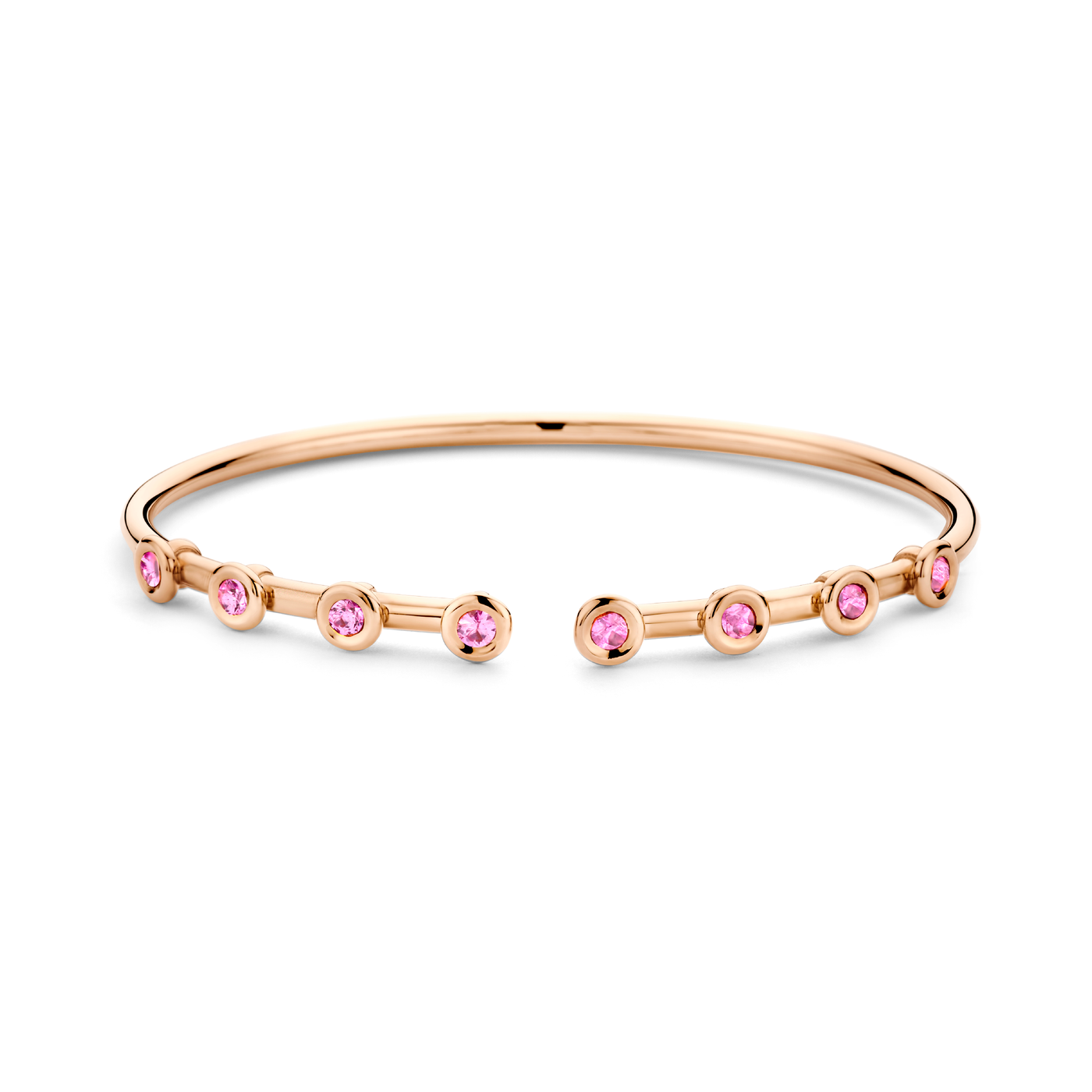 Pink Sapphire Flex Cuff Bracelet | .80tw