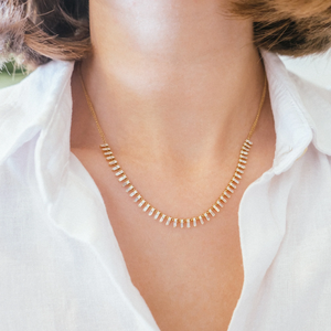 Zeena White Diamond Necklace