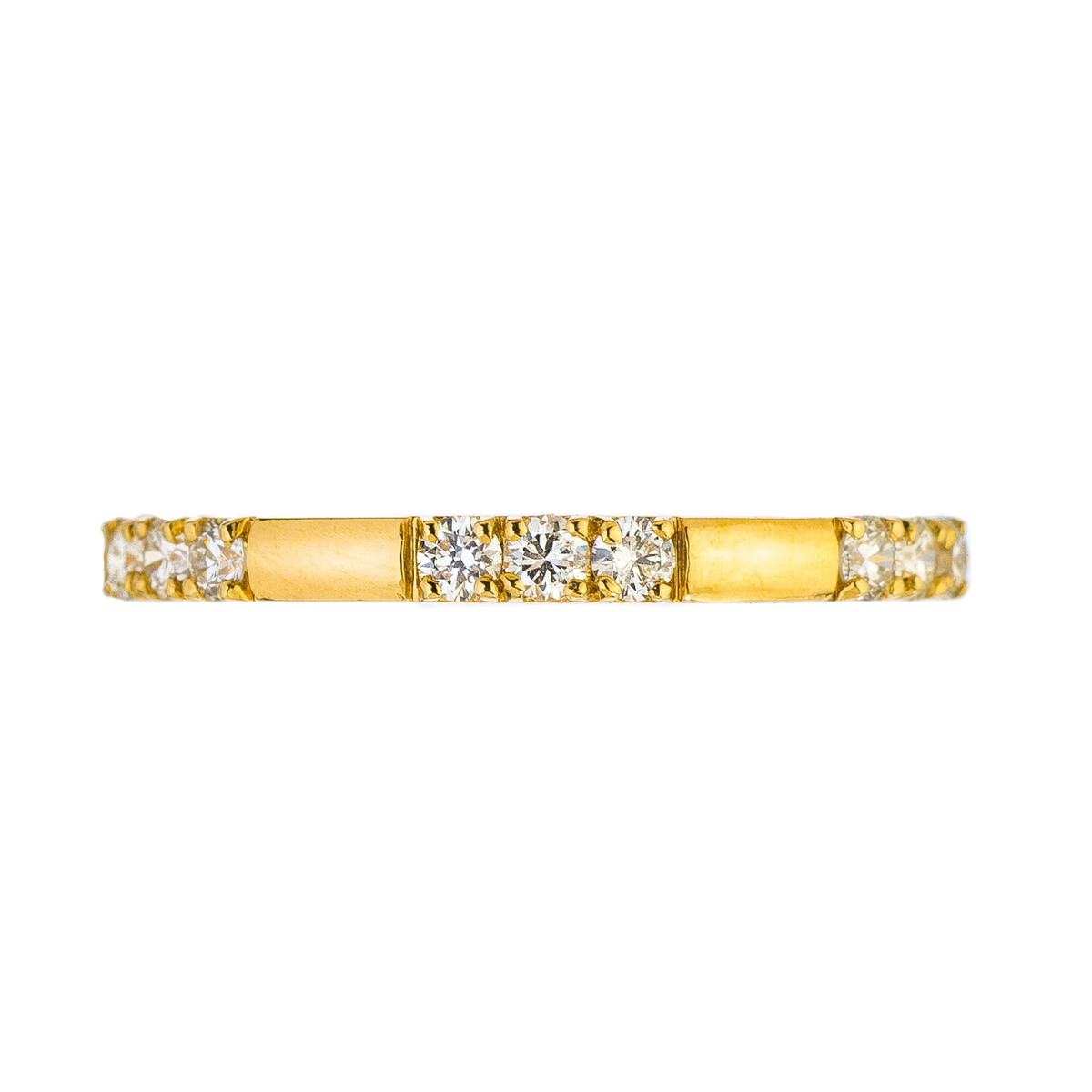 3 Stone White Diamond Band | .45tw