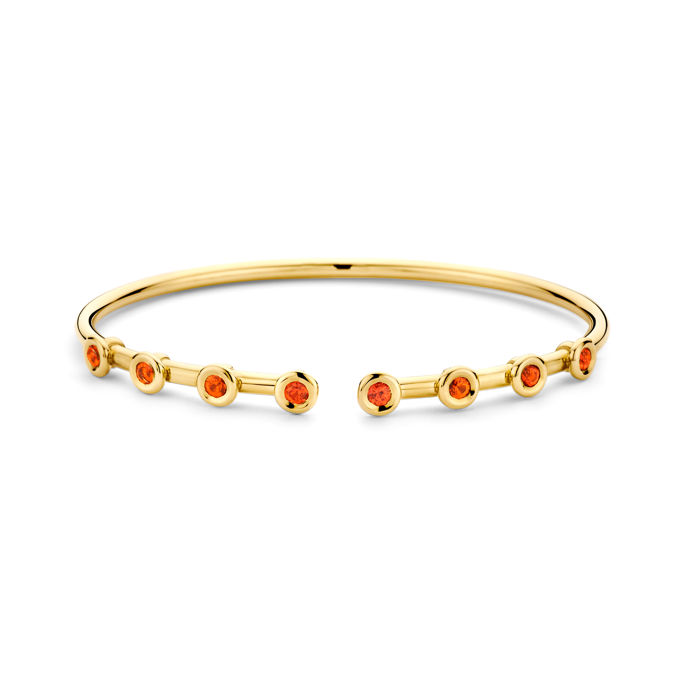 Orange Sapphire Flex Cuff Bracelet | .80tw