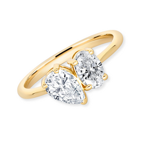 Pear Shape & Oval Cut Diamond Ring | 1.20tw