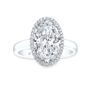 Moval Cut & Round Brilliant Diamond Ring | 3.39tw