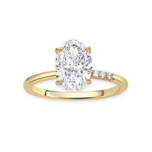 Oval Shape Brilliant Cut Diamond Ring | 1.62ct