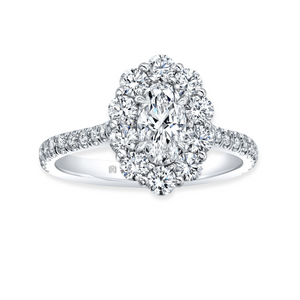 Moval Cut & Round Brilliant Diamond Ring | 1.41tw