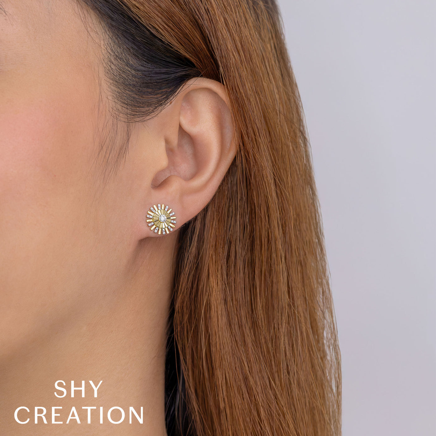 Diamond Sunburst Earrings | .22tw
