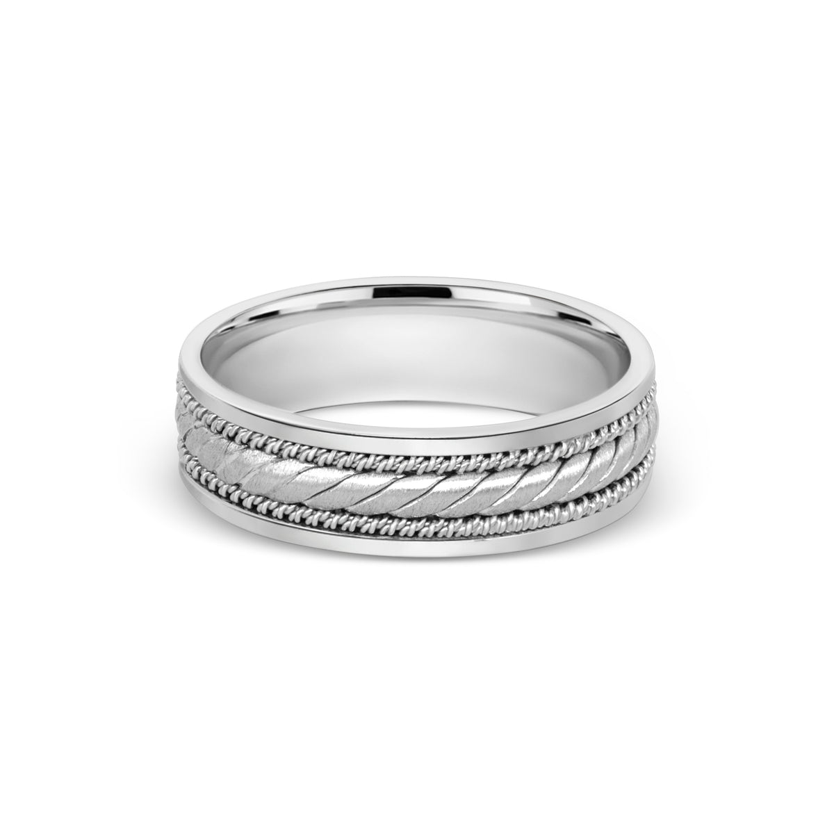Braided Platinum Band