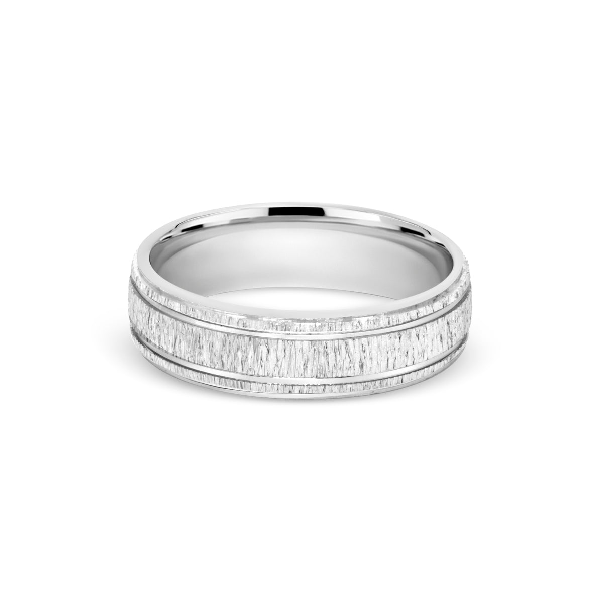 Line Carve Platinum Band